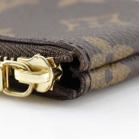 LOUIS VUITTON Brown Monogram Canvas Pochette Mini Bag - Picture 9 of 13